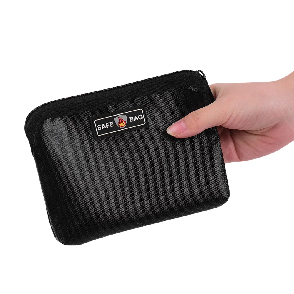 Fireproof Waterproof Document Bags Liquid Silicone Material Heat Insulation Fire and Water Resistant Safe Bag Zippered for Cash