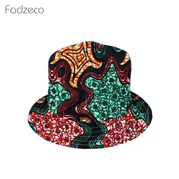 

Fadzeco African Dress Horses Printed Fisherman Hat Double-Sided Wear Stylish Fashion Tribal Printed African Hat Unisex Design