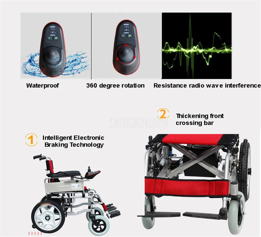 Интеллигентая(ый) складное Электрическое Кресло-коляска с задней корзина для хранения более старшего возраста с ограниченными возможностями пациента складное инвалидное кресло мотороллер для людей с особыми потребностями