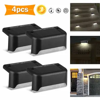 

LED Solar Path Stair Light Outdoor Garden Yard Fence Wall Landscape Lamp Solar Light Outdoor Path Garden Nightlight 1/4/6PCS
