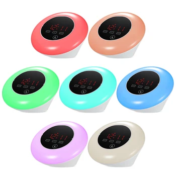 

New Digital Mirror Temperture Alarm Clock LED Display Desk Table Clock USB Power RGB Light LED Alarm Clock Snooze Function