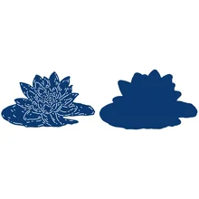 2021 Newest Waterlily Scrapbook Diary Decoration Stencil Embossing Template Diy Greeting Card Handmade Gift Metal Cutting Dies