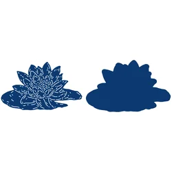 2021 Newest Waterlily Scrapbook Diary Decoration Stencil Embossing Template Diy Greeting Card Handmade Gift Metal Cutting Dies