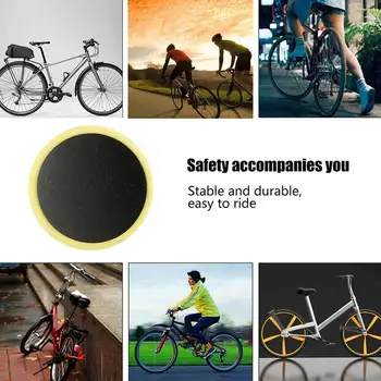 

Bicycle Glue Free Tire Patch Cold Patch Glue Mountain Road Bike Tire Spudger Portable Tire Repair Film Tool