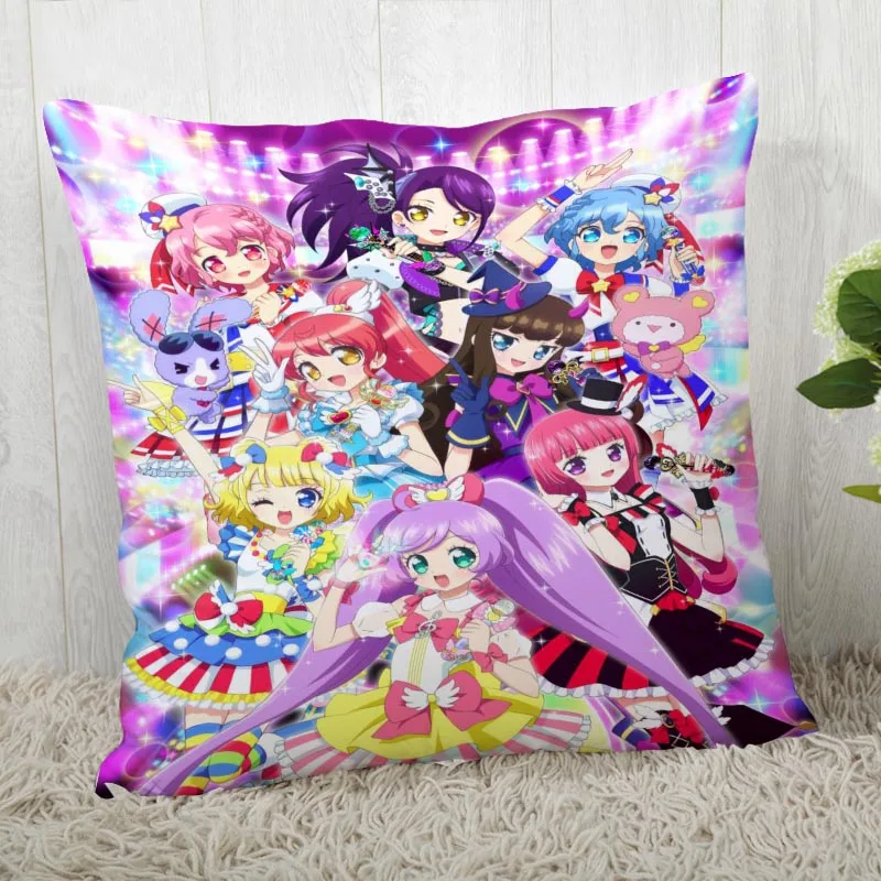 Заказная подушка в стиле аниме Чехлы Pripara Idol Time квадратная наволочка Рождественская Подушка на молнии 40*40 см, 45*45 см(с одной стороны
