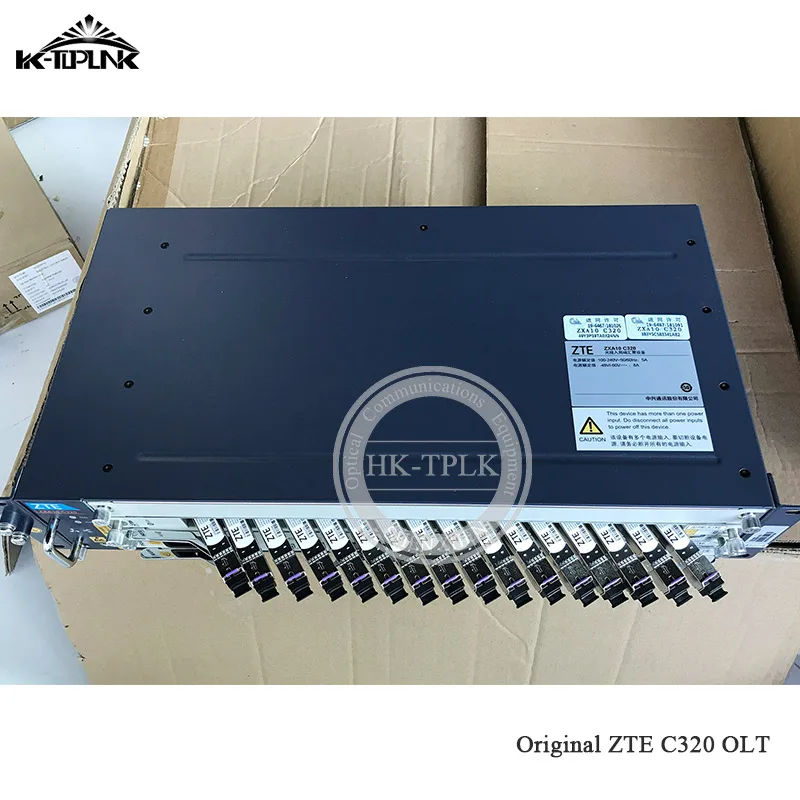 16PON 10G zte C320 OLT FTTH xPON OLT 16 портов GTGH дешево и высокое качество с 110 V-220 V AC источник питания