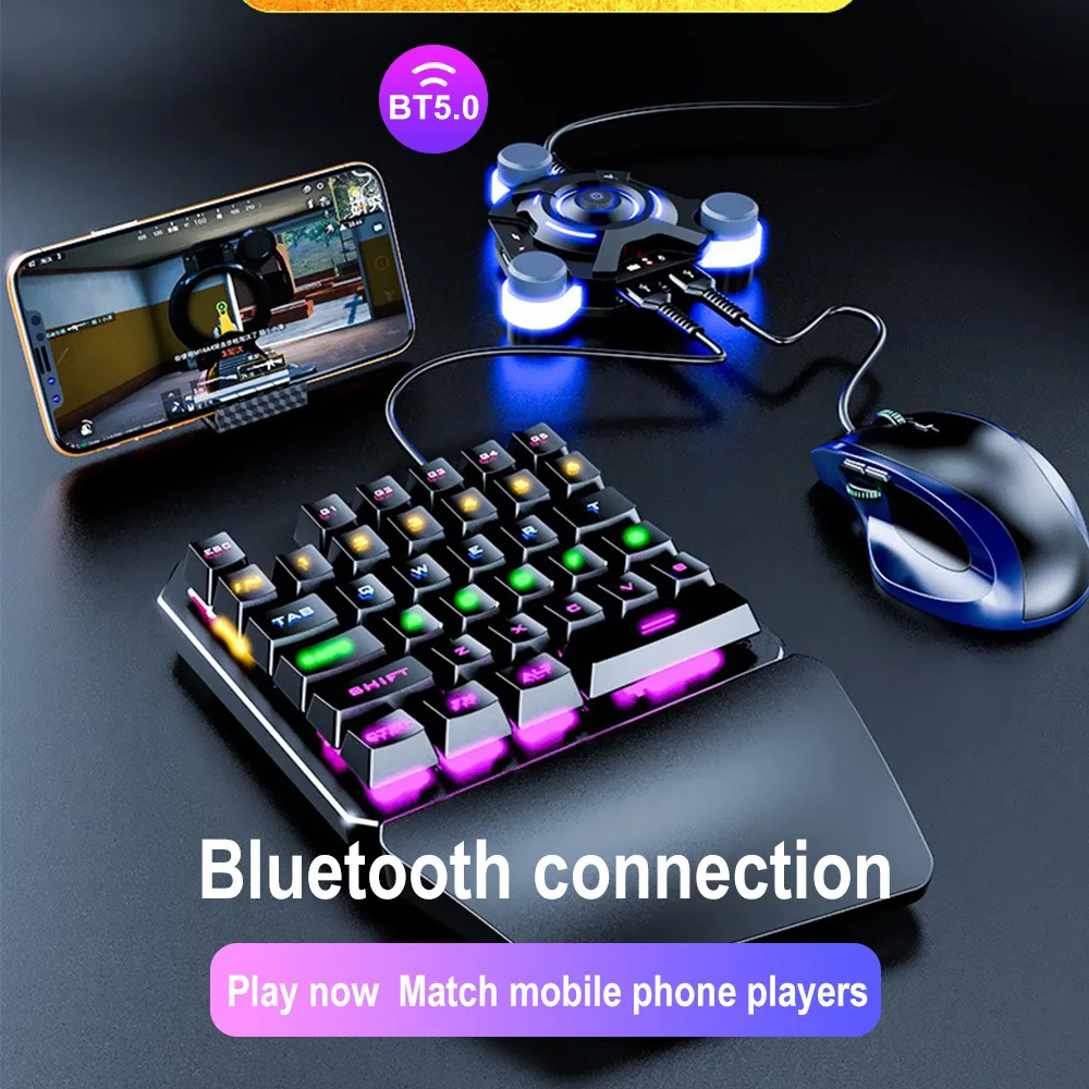 Новый P6 PUBG мобильный контроллер геймпада Bluetooth 5 0 игровая клавиатура конвертер