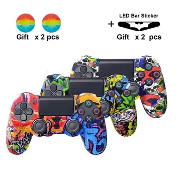 

Wireless PS4 / PS4 Pro / PS4 Slim Controller Silicone Protective Handle Case for DualShock 4 Protective Case