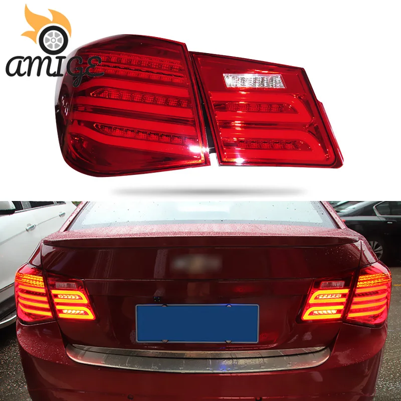 

Автомобильный светодиодный задний фонарь, задний фонарь s для Chevrolet Cruze 2009 2010 2011 2012, задний противотуманный фонарь, стоп светильник, сигнал поворота заднего хода
