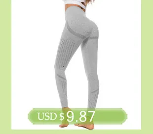 NCLAGEN Women Seamless Yoga Pant Stripe Butt Lifting Tummy Control Tights Squat Proof Capris Gym Sports Fitness Workout Leggings