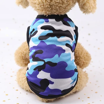 

Camouflage Print Puppy Dogs Clothes Summer Dog Vest For Small Dogs Pet Puppy T Shirt Soft Fashion Dog Vests Pet Supplies