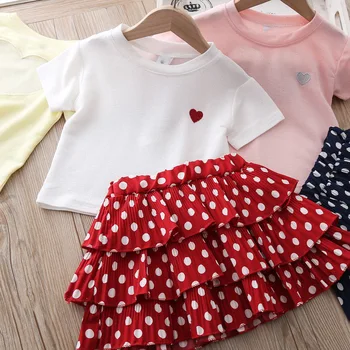 

Kids Clothes Girls Summer Baby Girls Clothes Set Cotton T-shirt+Shorts Tracksuit Suit Children Clothes For Toddler Girls Outfits