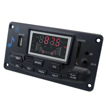 

Wireless Module Board Bluetooth Decoder MP3 Player LED Indicator Support Lossless Speaker Accessories Color Screen USB Display