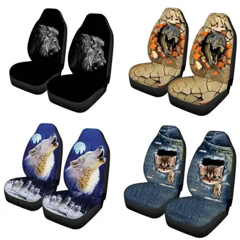 

3D Animal Wolf Printing Universal Car Seat Covers Car Styling Auto Seat Cover Car Full Seat Cover Protector Interior Accessories