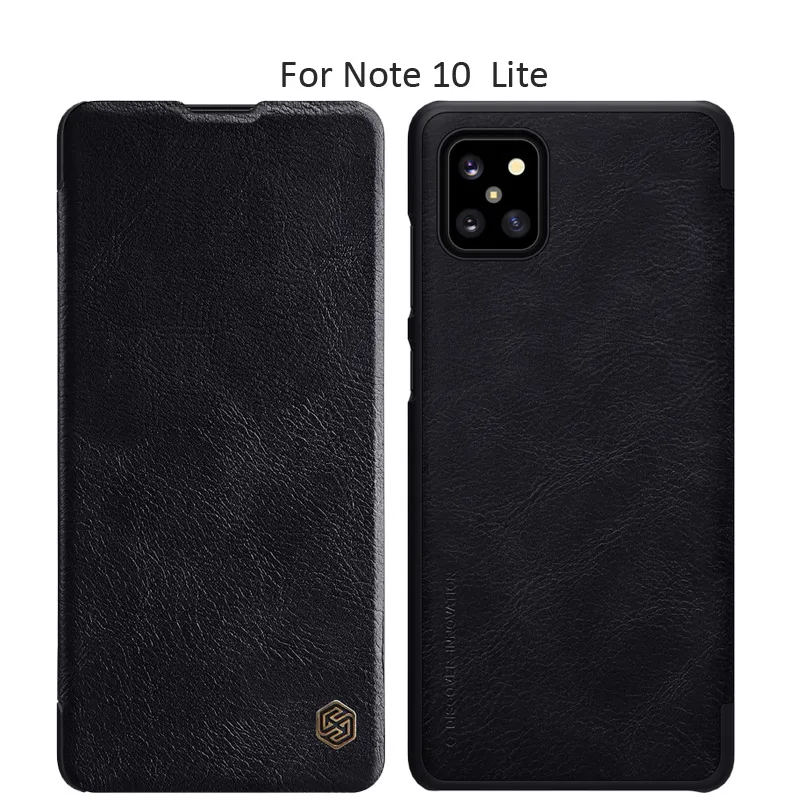 Кожаный флип-чехол Nillkin Qin для samsung Galaxy Note 10 Plus Note10+ Lite