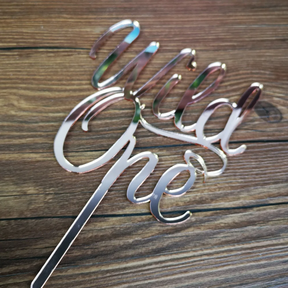 First Happy Birthday Cake Topper,color mirror rose wild one Birthday Party cake topper,  For Child as a Gift ,Unique Cake Topper (3)