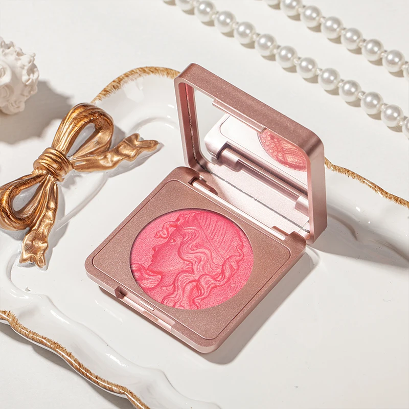2 цвета румяна персиковая палитра Румяна для лица минеральный крем Сияющий