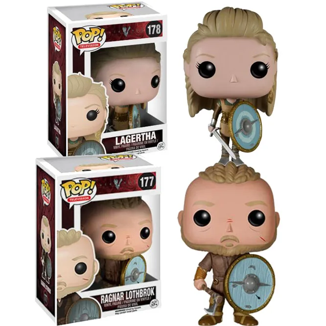 Funko Pop Vikings 178 LAGERTHA 177 RAGNAR LOTHBROK Figure Vinyl Doll