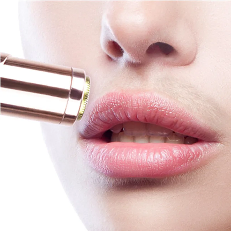 Mini Facial Hair Removal Lipstick Shape eplilator for Women Painless Safety Neck Leg Remover Tool Electric Body Epilator | Красота и