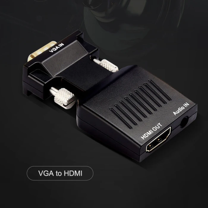 VGA в HDMI адаптер 1080P конвертер «Папа-мама» с 3,5 мм аудио входом SD998