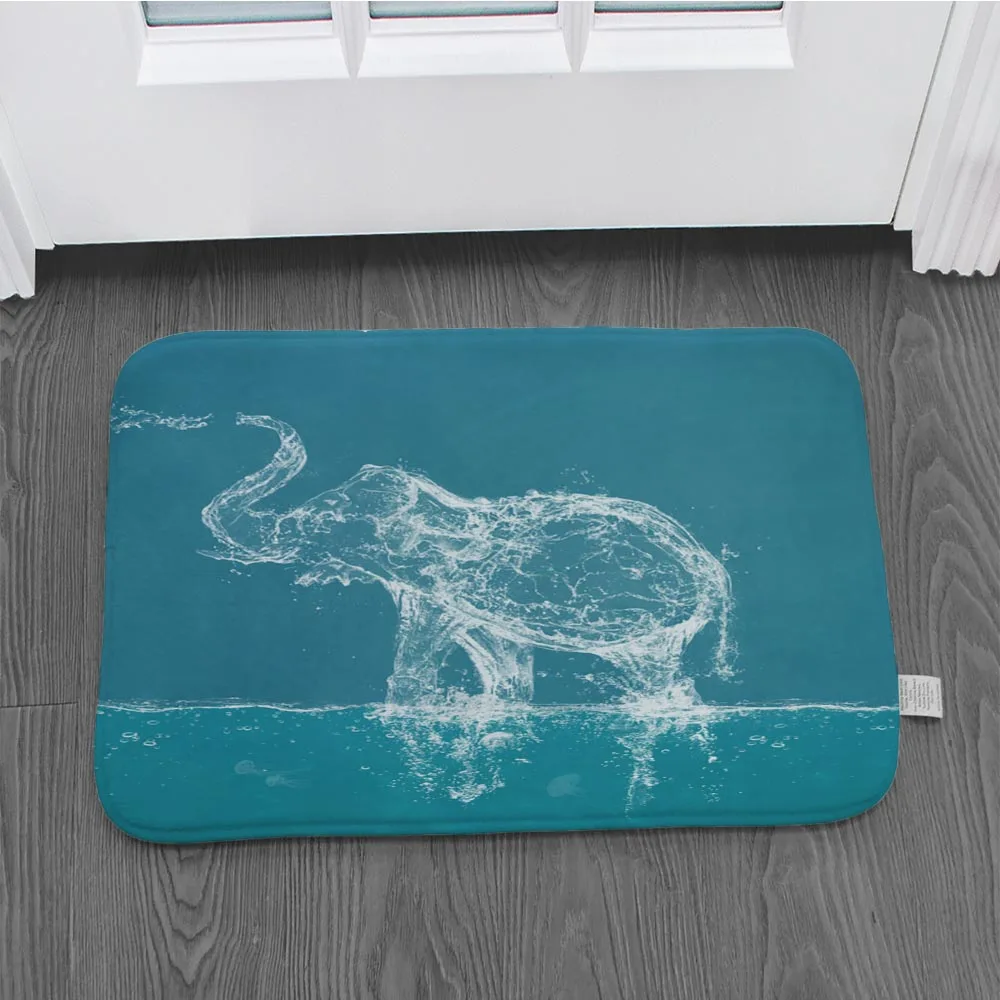 Коврик нескользящий напольный ковер с мраморным рисунком коврик для двери