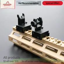 

Up mil Specs Folding machine aiming front and rear lighting door set metal crosshair CNC machining for 20mm Mount by Gun Hot