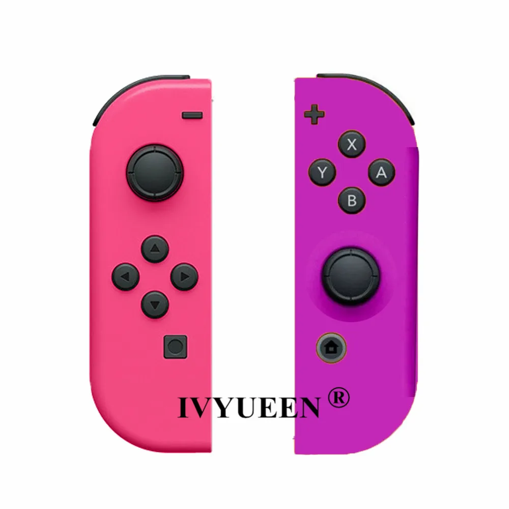 IVYUEEN 1 пара для Nitendo switch NS JoyCon Joy Con контроллер корпус оболочка чехол для Nintendo doswitch зеленый фиолетовый розовый чехол - Цвет: N