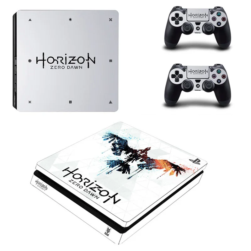 PS4 тонкие наклейки Horizon: Zero Dawn Play station 4 Стикеры для playstation Slim консоль и