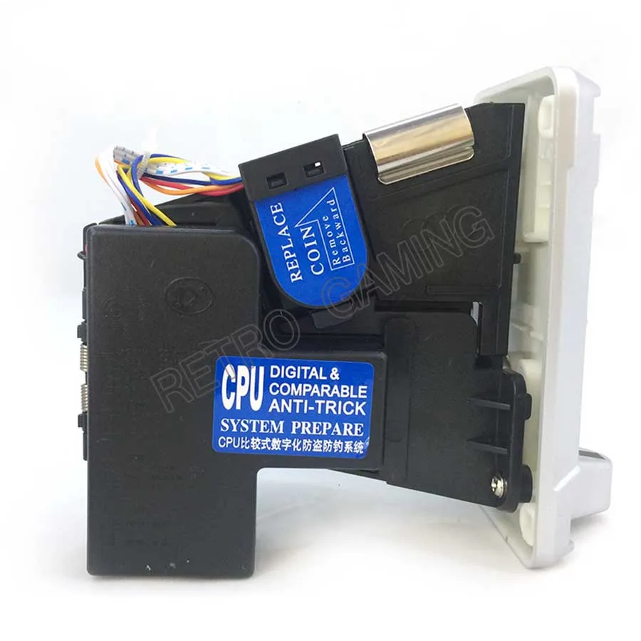 JY-133A 아케이드 동전 수납기, CPU 비교 가능 자판기, 아케이드 게임 낚시 게임 캐비닛용 LED 동전 선택기