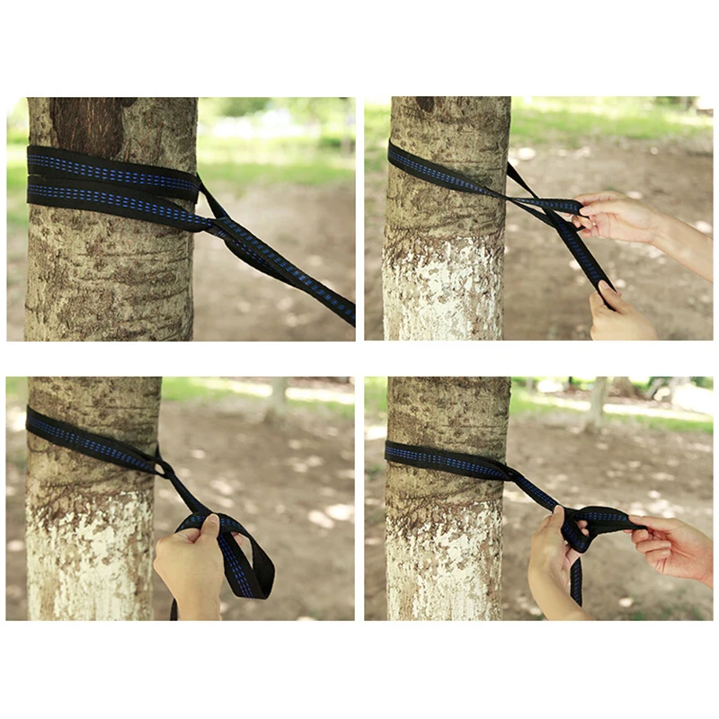 

2pcs 2m Adjustable Outdoor Tree Hanging Aerial Yoga Hammock Straps Rope Belts US