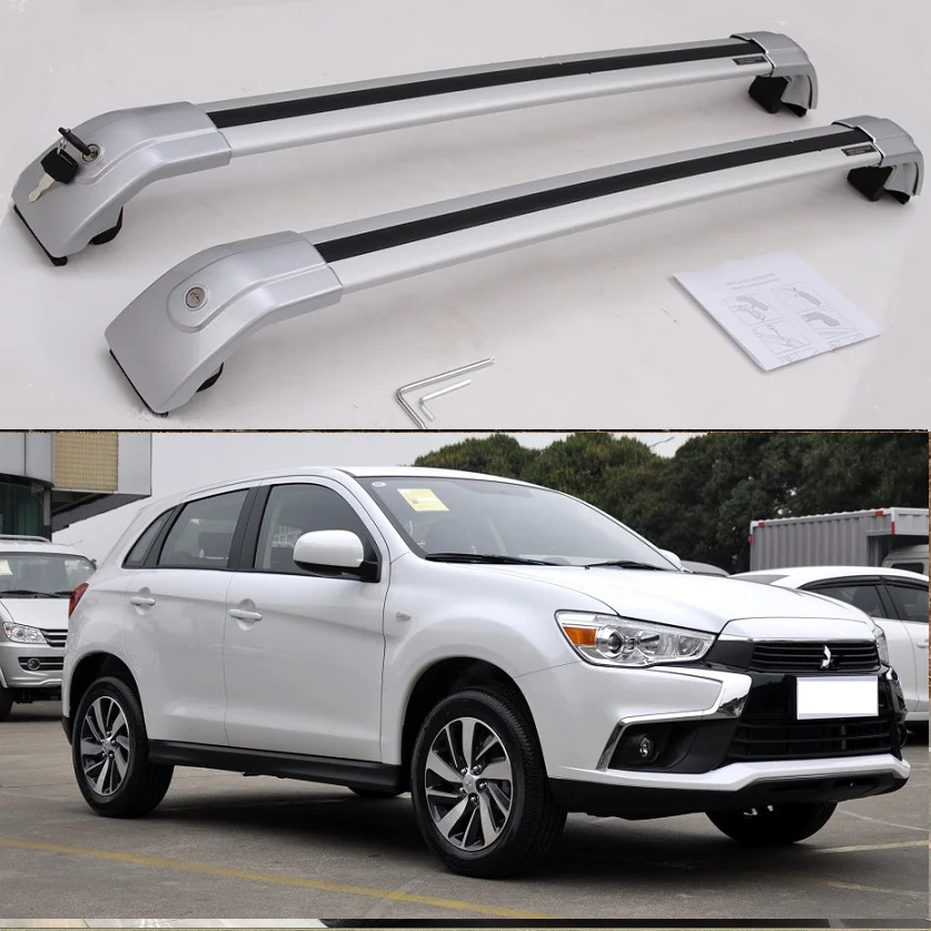 Новинка серебристый багажник на крышу для Mitsubishi ASX RVR Outlander Sport 2010 2015 2016 2017 2018