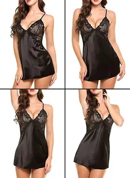 

Sexy New Style Women's Sexy Faux Viscose Deep-V Halter Backless Dress 1150