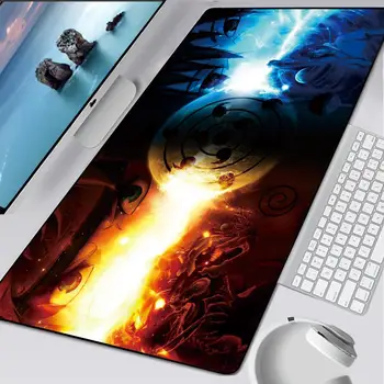

Naruto and Sasuke Mouse Pad Anime Large Computer Gaming Mousepad PC Cool Cartoon XXL Pad to Mouse Gamer to Keyboard Mouse Mat