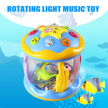 

Musical Toys Dream Ocean Paradise Rotating Light Music Drums Children Educational Toys Hot Sales