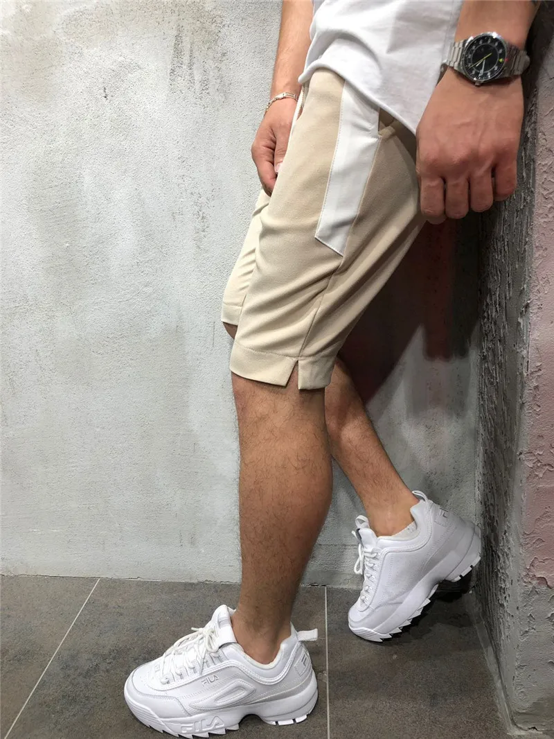Повседневные мужские шорты для бега, занятий спортом на открытом воздухе, тренировочные шорты до колена, мужские свободные спортивные шорты в Европейском/американском стиле