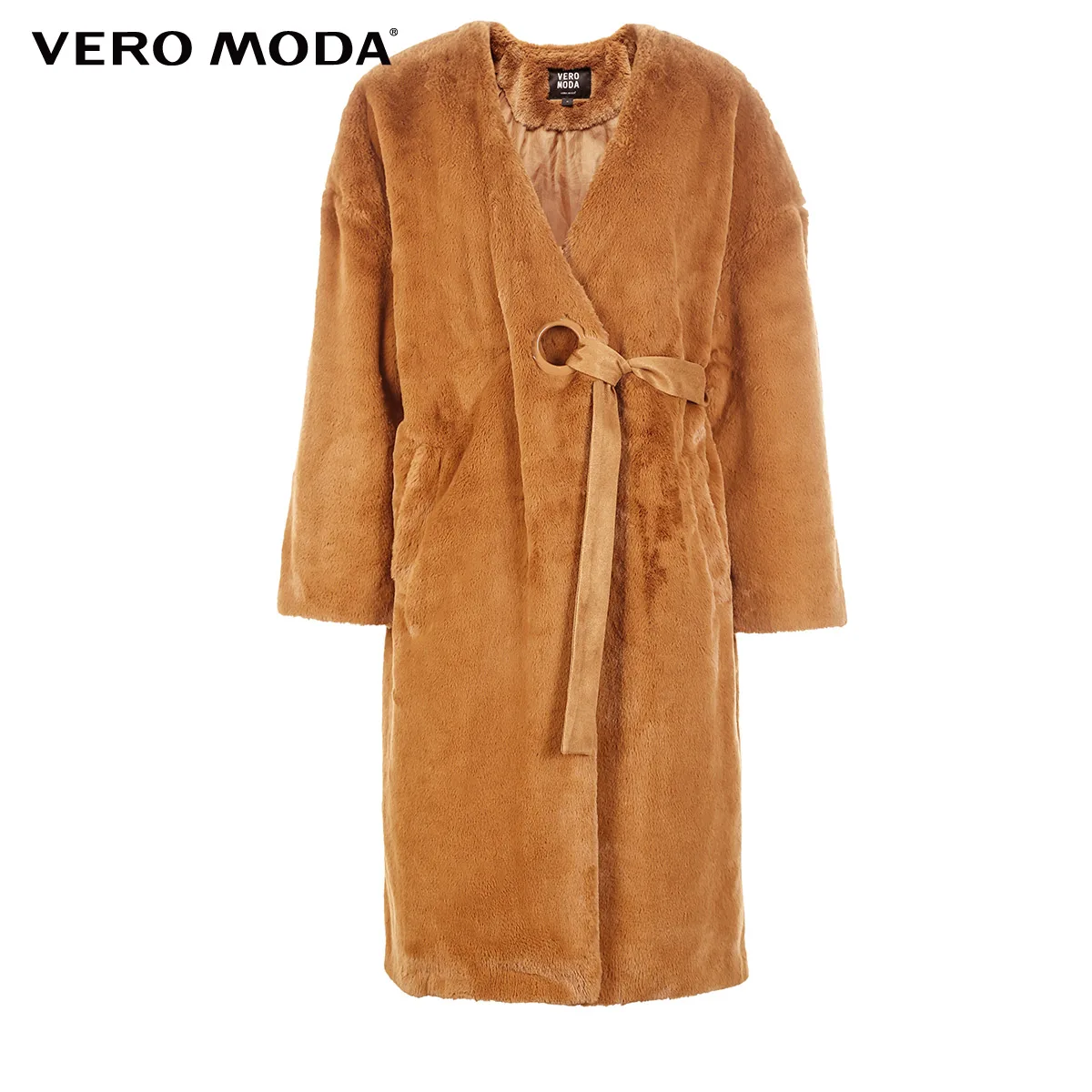 Vero Moda куртка женская зимняя женские осенние разбивающиеся невидимые пряжки в длинном стиле плюшевого медведя пальто куртка | 318309511