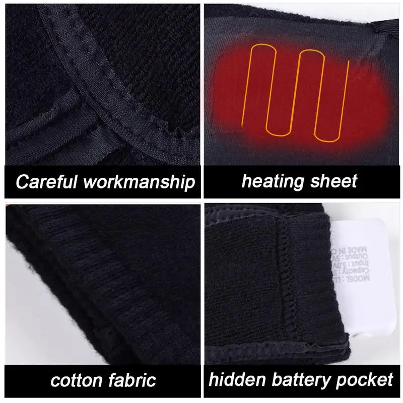 Usb Rechargeable Battery Sport Ski Heated Socks Women Men Cotton Outdoor Hiking Heating Thermal Leg Warmers