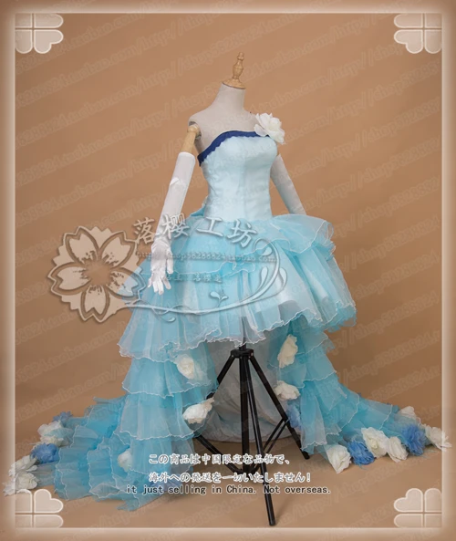 Карнавальный Костюм Vocaloid MIKU Snow, свадебное платье принцессы, индивидуальный заказ