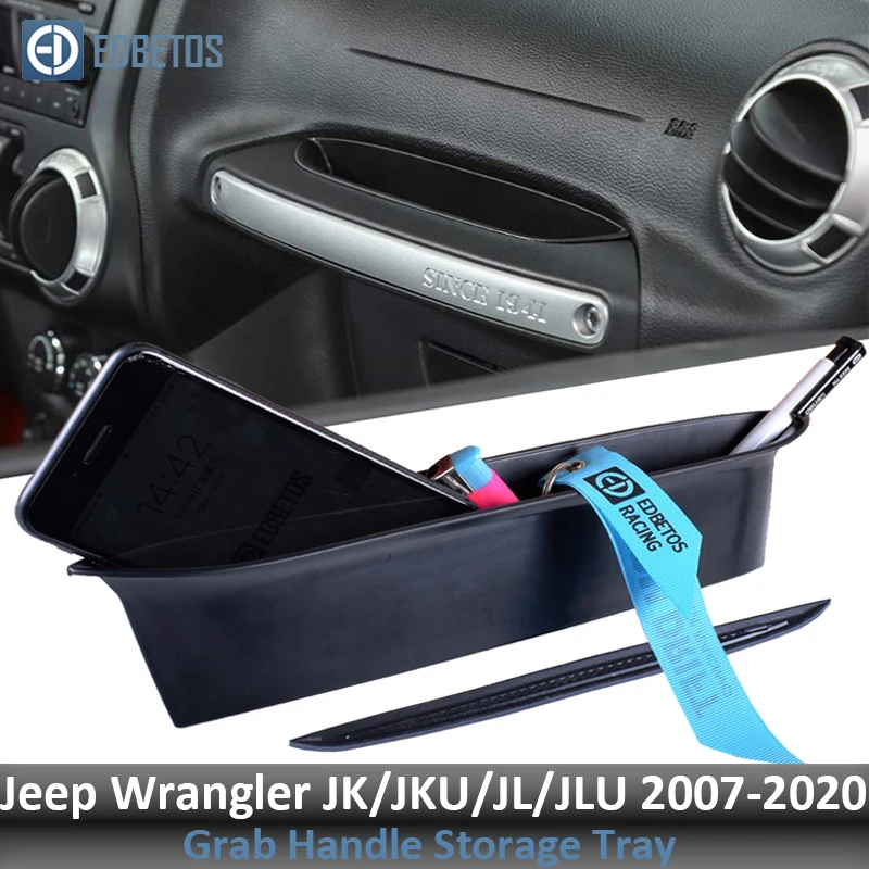 Поручень для хранения для 2007- Jeep Wranger JK JKU JL Jeep Gladiator JT Truck передний Органайзер Grabtray
