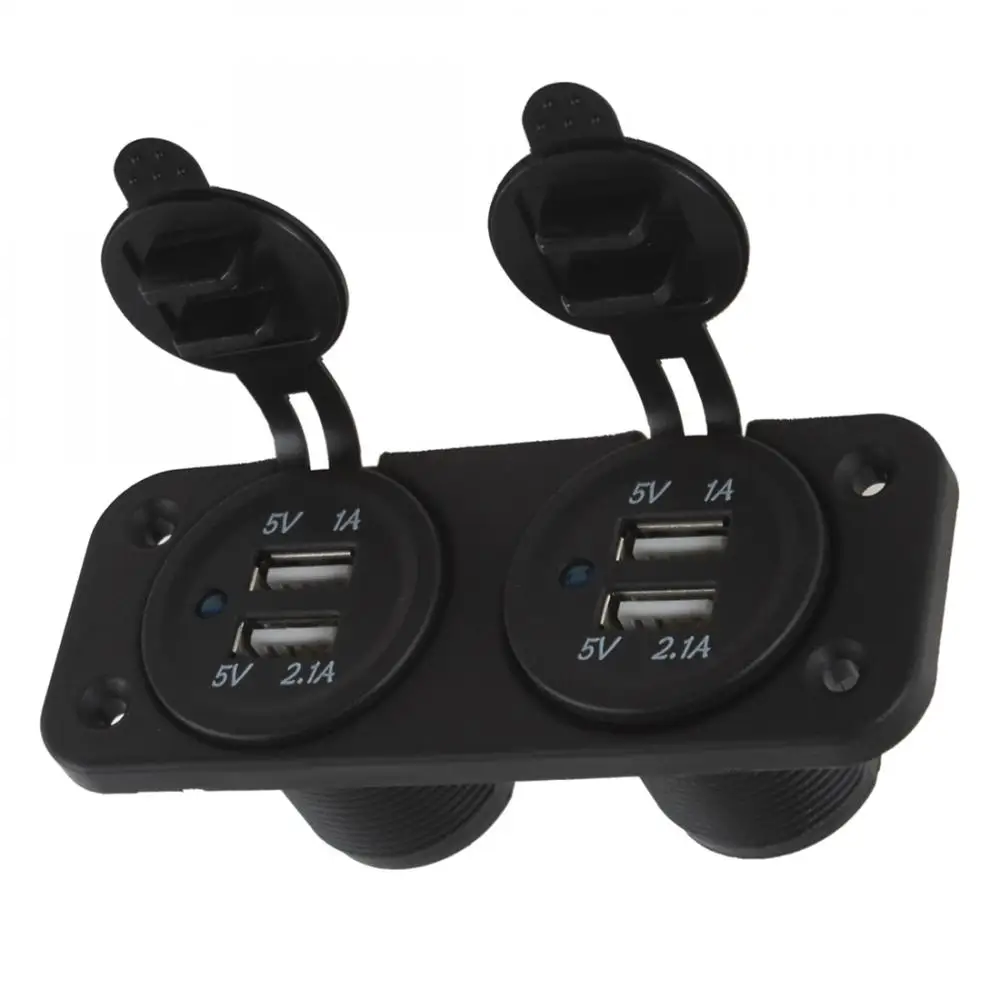Универсальный 5V 2.1A& 1A водонепроницаемый мотоцикл 4 USB питания порт зарядное устройство для смартфонов, MP3, gps
