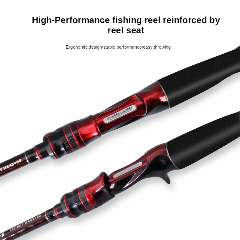 PURELURE Casting Rod Combo High Carbon universal long throwing  Fishing Rod in FUJI accessories, plus Reel ► Photo 2/5