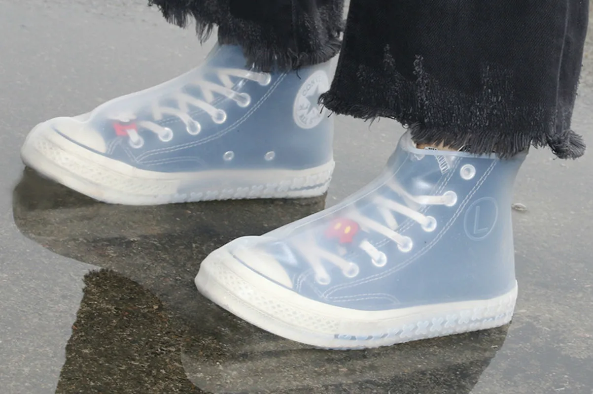Зимние практичные силиконовые водонепроницаемые чехлы для обуви пылезащитные прочные уличные непромокаемые походные Нескользящие Чехлы для обуви товары для дома