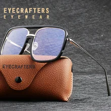 EYECRAFTERS, новинка, оптические металлические очки, оправа для женщин и мужчин, негабаритные прозрачные оправа для очков при близорукости, очки для мужчин и женщин