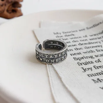 

925 Sterling Silver Rings For Women Vintage Party Ring Bijoux Argent 925 Massif Pour Femme Gothic Anillos Fine Jewelry