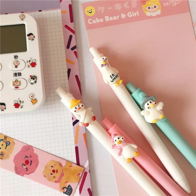 Wagging Cat Gel Pens 6 Pc Set Cute Cat Pens Funny Cat Pens 