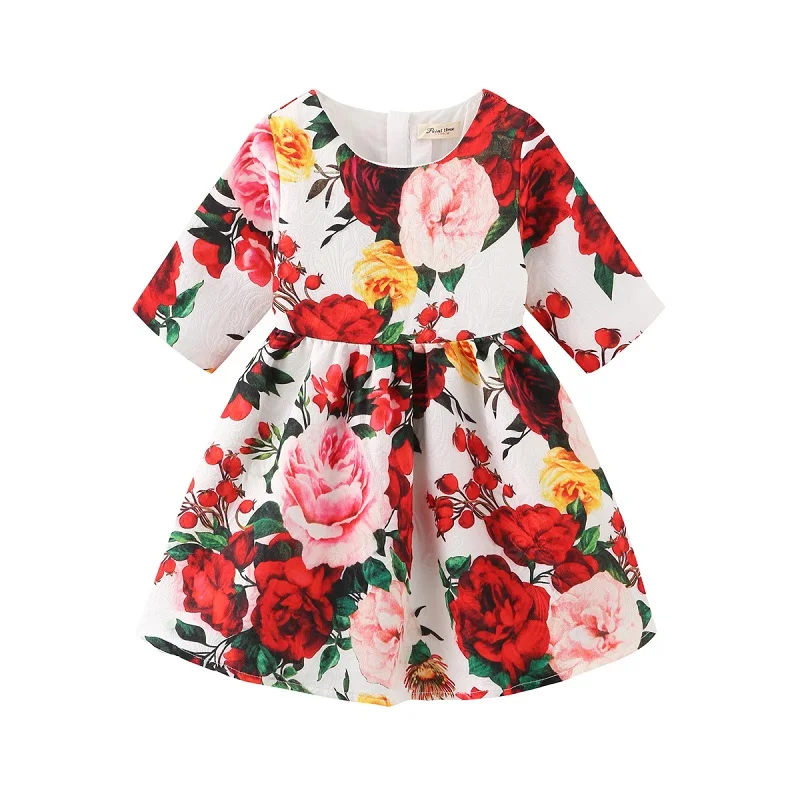 Kinderen Zomer Jurken новые европейские товары в Америке Stijl Kinderen Kasteel Mouwloze вечерние Jurken Meisjes 2-8 Jaar Jurk