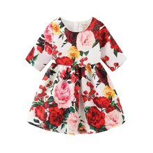 Kinderen Zomer Jurken новые европейские товары в Америке Stijl Kinderen Kasteel Mouwloze вечерние Jurken Meisjes 2-8 Jaar Jurk