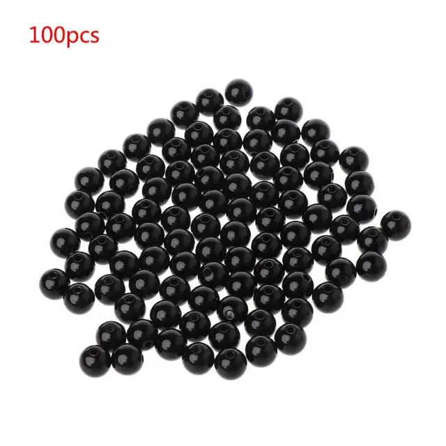 100pcs 3-12mm Black Safety Doll Eyes Sewing Beads For DIY Bear Stuffed Toys Scrapbooking Crafts 1