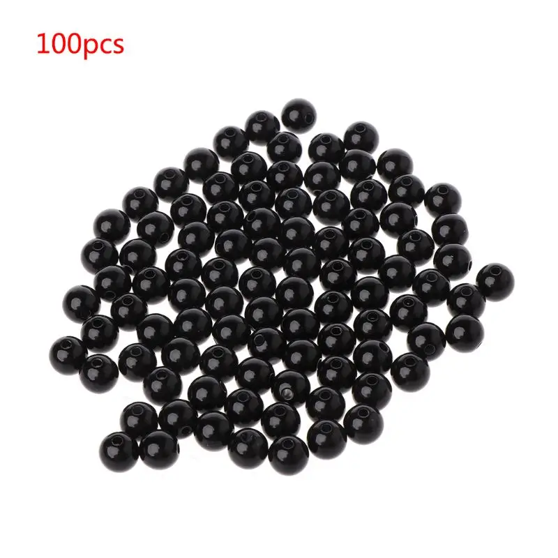 100 pièces 3-12mm noir poupée de sécurité yeux couture perles pour bricolage ours jouets en peluche Scrapbooking artisanat (lot de 100)