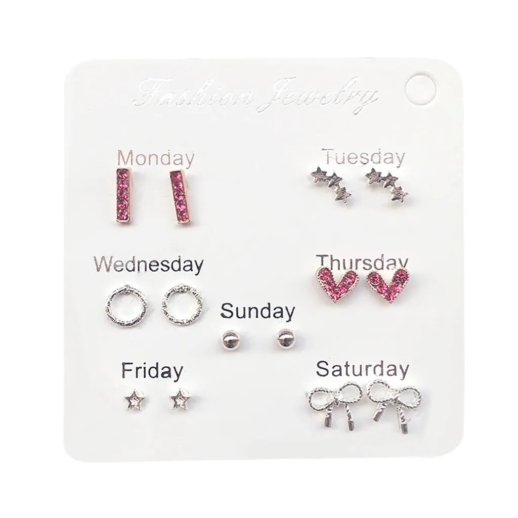 Дизайн, женские модные простые милые однонедельные дорожные серьги-гвоздики, темпераментные модные серьги, ювелирные изделия, подарок на день рождения